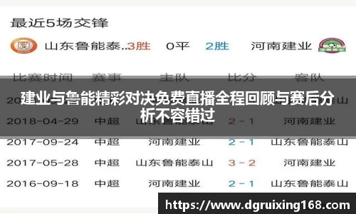 建业与鲁能精彩对决免费直播全程回顾与赛后分析不容错过
